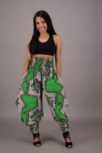 Load image into Gallery viewer, Smocked Waist Harem Wide Tie Hem Pants