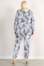 Load image into Gallery viewer, Tie Dye Plus Size Hoodie and Jogger Pant Set