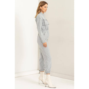 Upgrade Brushed French Terry Jumpsuit w/ pockets