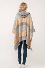 Load image into Gallery viewer, Hailey Hooded Ruana Long Open Cozy Cardigan