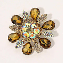 Load image into Gallery viewer, Glass Stone Pin Brooch