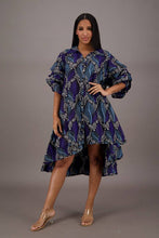 Load image into Gallery viewer, Ankara Asymmetrical Hem Dress or Jacket w/ pockets