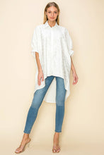 Load image into Gallery viewer, Oversized Tunic Lace Front Shirt