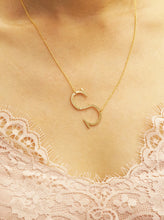 Load image into Gallery viewer, Letter Initials, 18k Gold Delicate Necklace