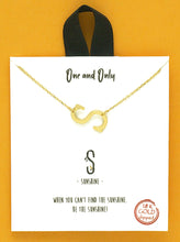Load image into Gallery viewer, Letter Initials, 18k Gold Delicate Necklace