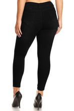 Load image into Gallery viewer, Durban, Pull On Black Skinny Jeans with Pockets Small-3X