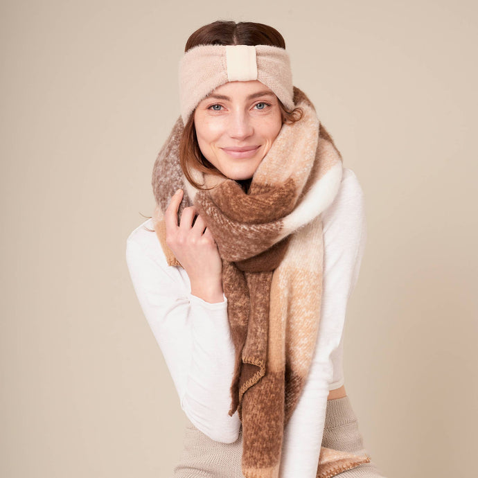 Multi-color Plaid Long Scarf