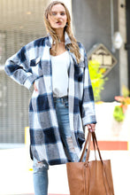 Load image into Gallery viewer, Long Sleeve Plaid Button Front Jacket Dress w/ Pockets Small - 3X