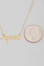 Load image into Gallery viewer, Zodiac Delicate Word Necklace