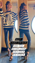 Load image into Gallery viewer, Zebra, Long Sleeve Stripe Zebra Embroidery Sweater