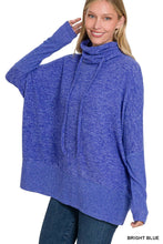 Load image into Gallery viewer, Brushed Melange Hacci Cowl Neck Fleece Sweatshirt