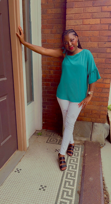 Camilla,Tie Cold Shoulder Woven Blouse Top