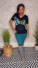 Load image into Gallery viewer, Ashanti, Crew Neck Short Slv Wrap African Print T-shirt
