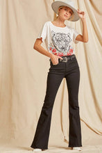 Load image into Gallery viewer, Luna, Short Sleeve Tiger Embroidered T-shirt Knit Top