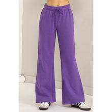 Load image into Gallery viewer, Weekend Chill, Mid Rise Drawstring Wide leg Sweat Pant