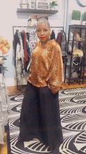 Load image into Gallery viewer, Medina, Animal Print Blouson Sleeve Woven Blouse