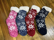 Load image into Gallery viewer, Cozy Plush Lined Knit Socks with bottom grippers