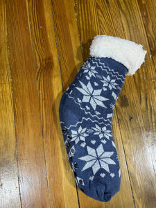 Cozy Plush Lined Knit Socks with bottom grippers