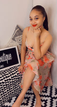 Load image into Gallery viewer, Atlantis, Floral Chiffon Print Ruffle Dress