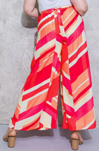 Load image into Gallery viewer, Fiesta, Woven Wide Leg Printed Belted Pants, S - 2X