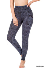 Load image into Gallery viewer, Aries, Mineral Wash Pkt Leggings and Zip Hoodie Set