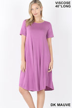 Load image into Gallery viewer, Leah, Short Sleeve Soft Rayon Dress with Pockets