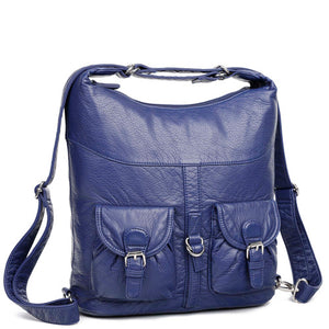 Janey Jane Convertible Backpack Vegan Leather Handbag