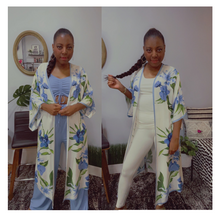 Load image into Gallery viewer, Island Floral Printed Light Weight Kimono Cardigan